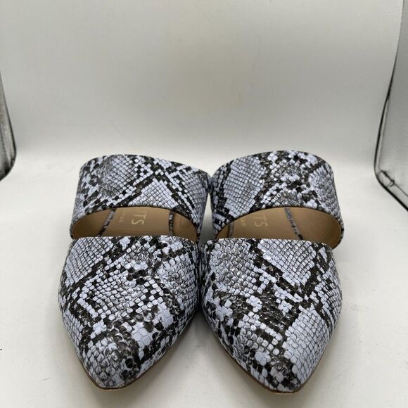 Coconuts by MATISSE Shay Purple Snake Print Pointed Mules 7 NWOB - Picture 2 of 10